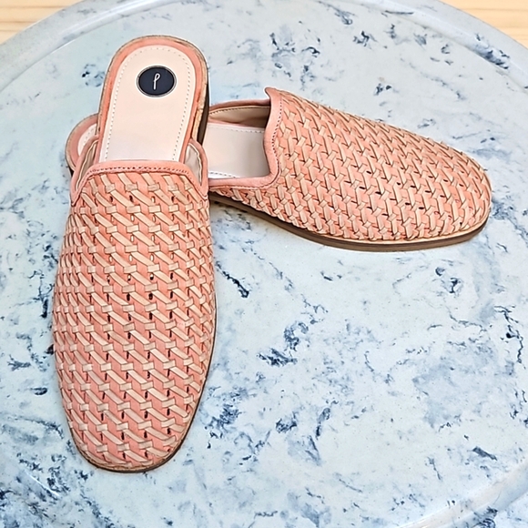 JOURNEE COLLECTION Faux Leather weave Mules slides Sz. 9 NWOT - Picture 5 of 8